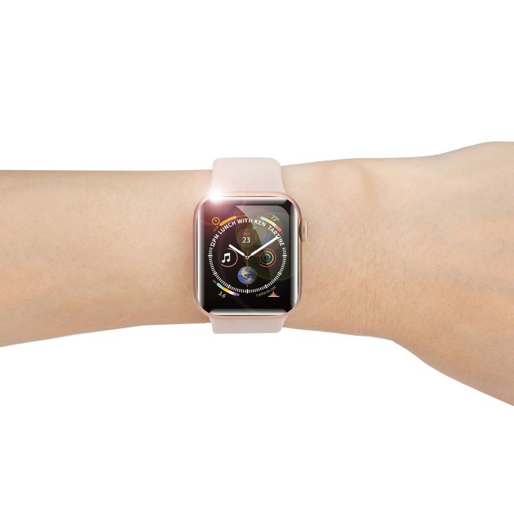 Green Lion 3D AG Matte Glass Screen Protector 40mm for Apple Watch 4/5, Full Protective Bumper Cover Case, Shock Absorbent & Anti-Scratch Replacement Case - Clear