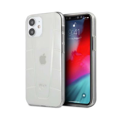CG MOBILE Mercedes-Benz Transparent Phone Case Embossed 2 Compatible for iPhone 12 Mini (5.4 ) Officially Licensed - Clear