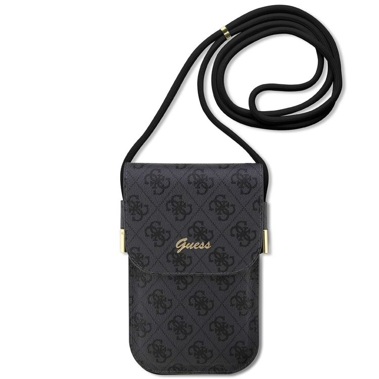 Guess 4G Cord Script Wallet Bag - Black