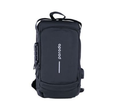 حقيبة الخصر ضد الماء من بورودو لايف ستايل من قماش أوكسفورد مع منفذ USB-A