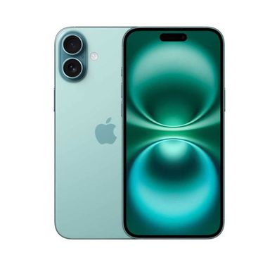 Apple iPhone 16 with 128GB Capacity, 6.1‑inch Screen Size, USB-C Connector Type, 6‑Core CPU, 5‑Core GPU, 5G Network Technology, Splash, Water & Dust Resistant, Middle East Version - Teal