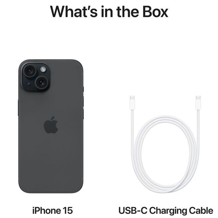 Apple iPhone 15 Plus - 256GB - Dual SIM - Black
