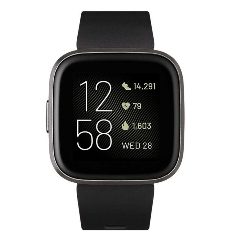 Fitbit Versa 2 Fitness Wristband with Heart Rate Tracker & Amazon Alexa Built-in Smartwatch, 24/7 Heart Rate & Sleep Tracking, Fitbit Pay, 5+ Day Battery Life - Black