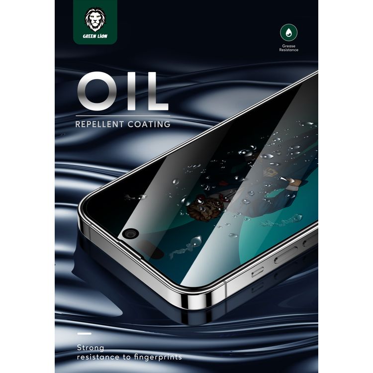 Green 3D Scratch Free Round Edge Glass Screen Protector iPhone 14 Pro Compatibility - Clear