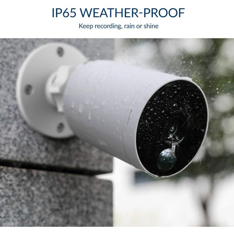 كامي كام  كاميرا أمن خارجية - أبيض