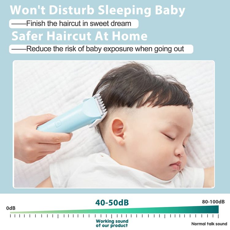 Xiaomi Lusn Waterproof Rechargeable Kids Hair Clipper Blue