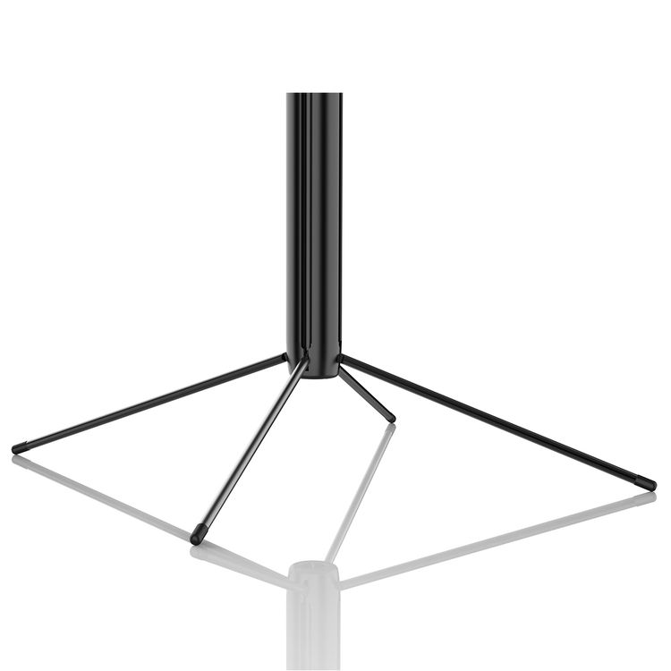 عصا سيلفي بورودو 185 سم قابلة للتمديد مع مصابيح مزدوجة قابلة للفصل، حامل ثلاثي القوائم بأربعة أرجل وجهاز تحكم عن بعد - أسود