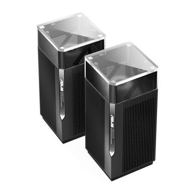 نظام ASUS Zenwifi Pro ET12 للواي فاي الشبكي بالكامل - (عبوة من قطعتين) - أسود