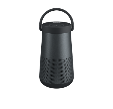Bose مكبر صوت محمول ساوند لينك ريفولف بلس بلوتوث مع مقبض ، صوت غامر ، مقاوم للماء ، بطارية تدوم 16 ساعة - أسود