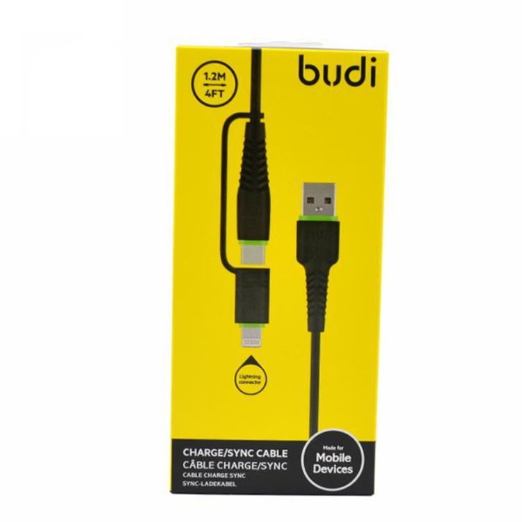 Budi Sync Lightning Connector - Black