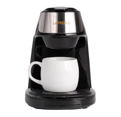 ماكينة تحضير القهوة الفورية من ليبرسو مع كوب سيراميك سعة 125 مل - أسود