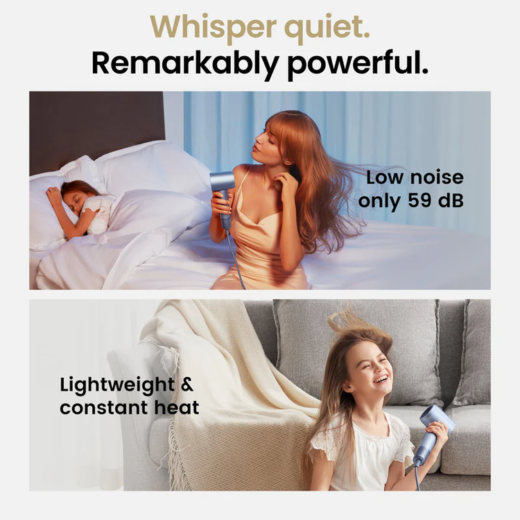 مجفف شعر خاص من لايفين سويفت - فضي أزرق