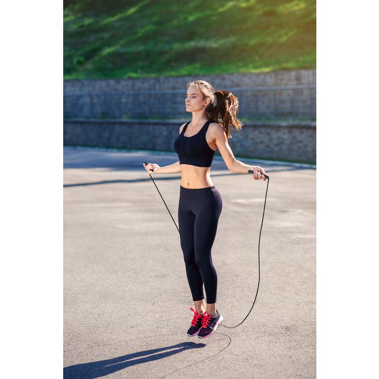 Porodo Lifestyle Smart Skipping Rope Real-Time Tracking & Feedback - Black
