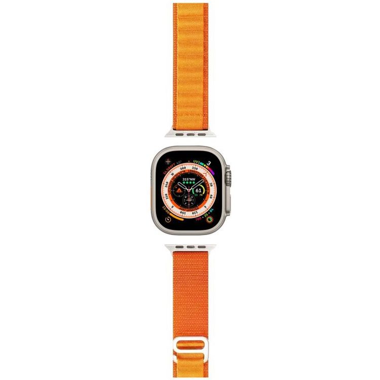 HYPHEN Watch Strap Nylon Loop for Apple Ultra (Medium) - Orange