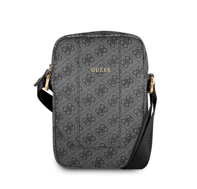 CG MOBILE Guess 4G Uptown Tablet Bag 10" with Adjustable Shoulder Strap, Lightweight Portable Storage Bag Suitable for Outdoor, Business, Office, School Officially Licensed - Gray