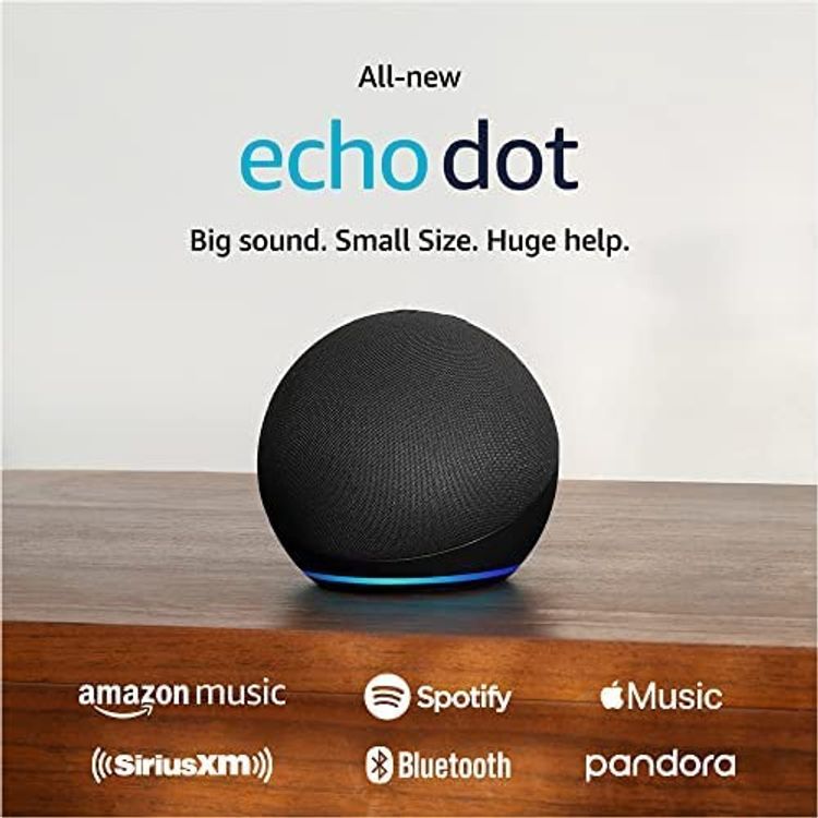 Amazon Echo Dot 5th Gen, Smart Speaker With Alexa - Charcoal (2022)
