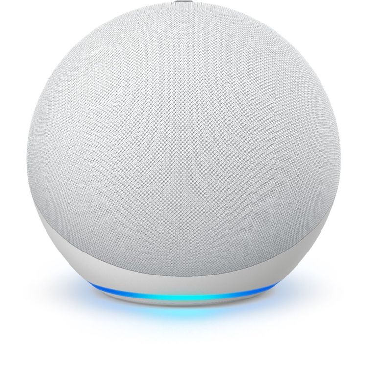 Amazon Echo 4th Gen Spherical Design with Rich Sound, Smart Home - Glacier White