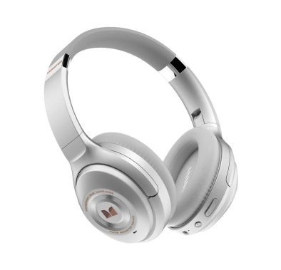 Monster Persona ANC Headphones, Active Noise Cancelling, Pure Monster Sound, 40mm Speaker, Support 2C Quick Charge, Up to 30 Hours Working Tome, 1 Hour Charging Time- Silver