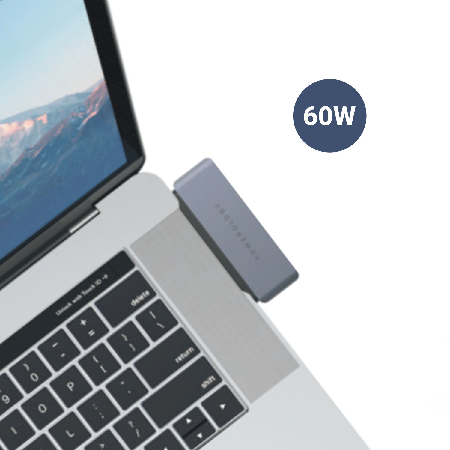 Powerology 4 in1 60W PD USB-C Hub