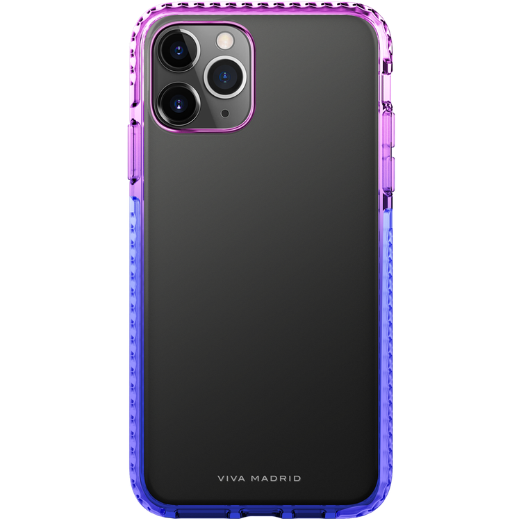 Viva Madrid Aurora 2-Tone Colour TPU Case Compatible for iPhone 12 Pro Max (6.7") Shock-Absorption, Anti-Scratch, Easy Access To All Ports (Cameras, Buttons & Speakers) - Purple