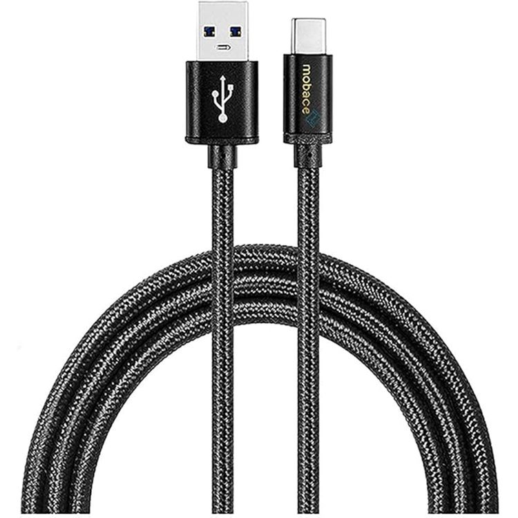 محول السفر من سامسونج بقوة 25 واط، بسنين و كابل من نوع USB-C إلى USB-C - باللون الأسود