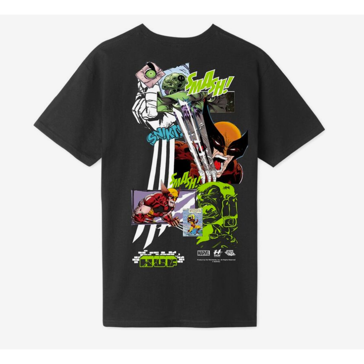 HUF Marvel Smash Up Short-Sleeved Tee - Black - M