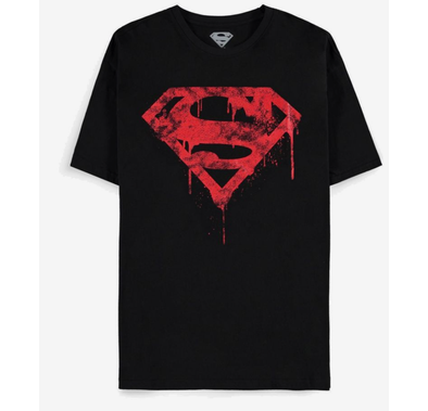 Difuzed DC Comics Superman Logo Retro Classics Short Sleeved T-Shirt - Black - XL