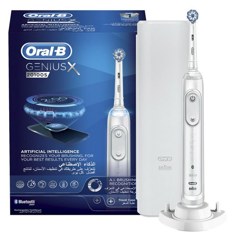 Oral-B Genius X 20100S Electric Rechargeable Toothbrush - White