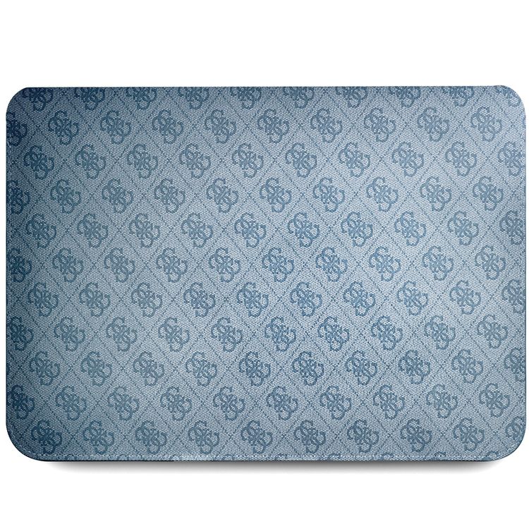 سي جي موبايل جيس GUCS14P4TB حقيبة كمبيوتر 4G Uptown PU مع شعار مثلث معدني 14 بوصة حقيبة حماية لماك بوك / كمبيوتر محمول حتى 14 بوصة ، مناسب للخارج - أزرق