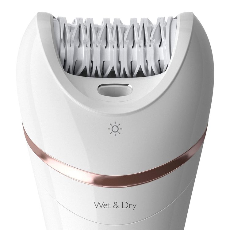 Philips Epilator Series 8000 Wet & Dry Epilator-BRE720/01 - White
