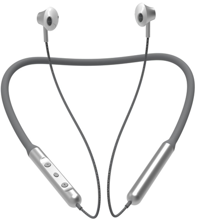 Devia Smart Series Silicone Neckband Headset | Ergonomic Design Bluetooth Headset - Black / Green