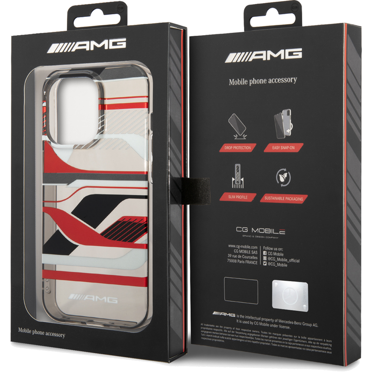 AMG Transparent PC/TPU Case with  Expressive Graphic Design