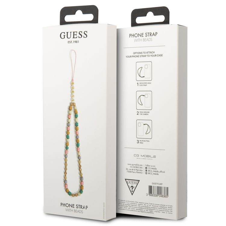 جيس GUSTFLWP حزام هاتف هيشي خرز زهرة 25 سم تصميم انيق - زهري