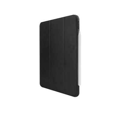 Viva Madrid Elegante Folio TPU Soft Case with Synthetic Leather-Standable with Multi-angle & Typing Angle, Sleep Mode Feature Cover Compatible for iPad Pro 12.9" (2018) - Black