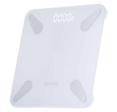 Porodo Lifestyle Bluetooth Smart Body Scale - White