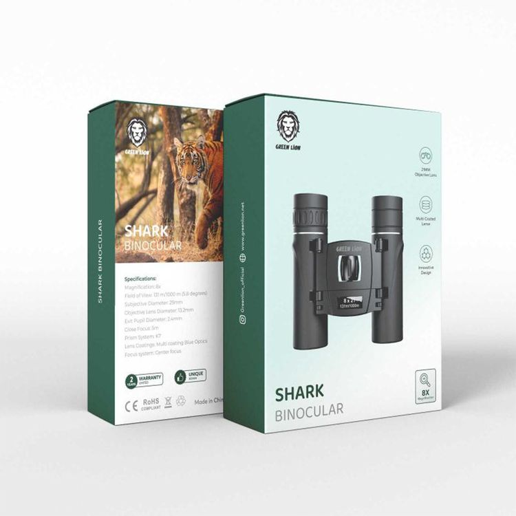 Green Lion Shark Binocular - Black