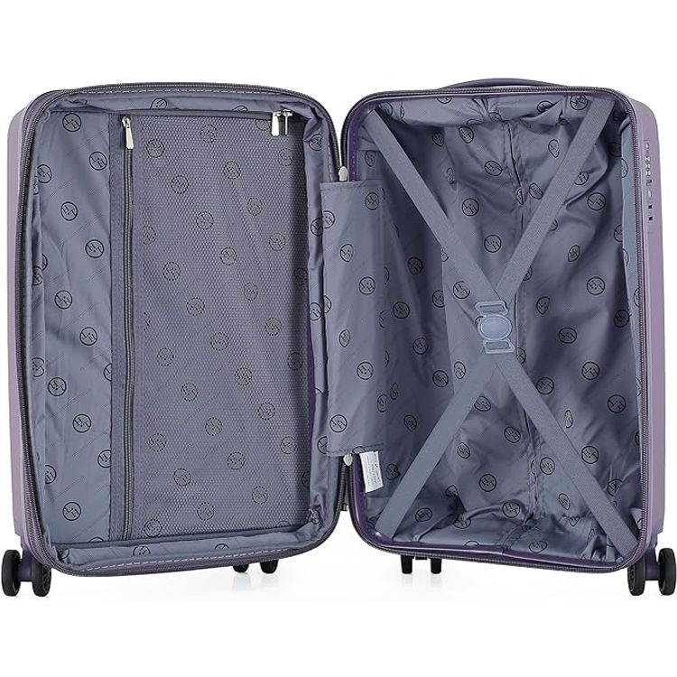 H.T Luggage Bag, Hard Case Polypropylene (PP) Material - Small/Purple