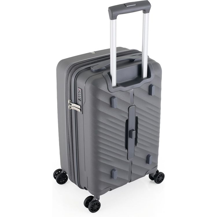 H.T Luggage Bag, Hard Case Polypropylene (PP) Material - Small/Gray