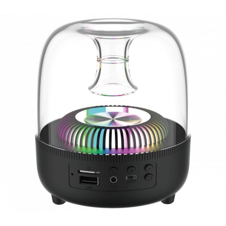 Devia Smart Series Crystal Loud Stereo Sound (I-M2) Portable Bluetooth Speaker Supports USB, microSD TF Card, AUX, FM Radio, RGB Light