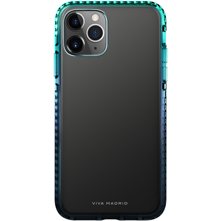 Viva Madrid Aurora 2-Tone Colour TPU Case Compatible for iPhone 12 Pro Max (6.7") Shock-Absorption, Anti-Scratch, Easy Access To All Ports (Cameras, Buttons & Speakers) - Blue