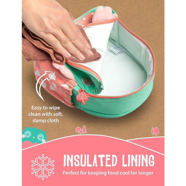 PLANET BUDDIES LUNCH BACKPACK - GREEN/PINK