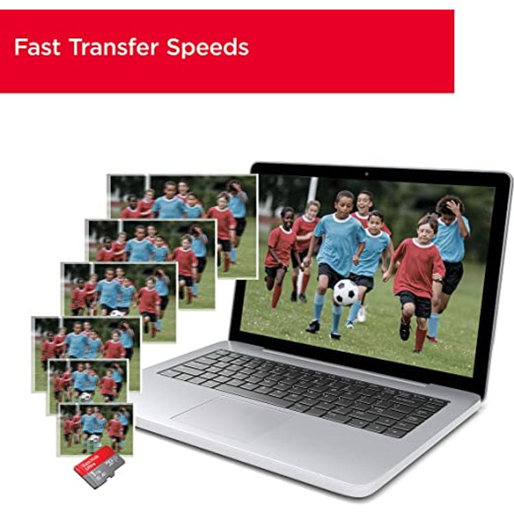 SanDisk 128GB Ultra microSDXC UHS-I Micro Memory Card A1 Class 10 120MB/s - SDSQUA4-128G-GN6MN - White