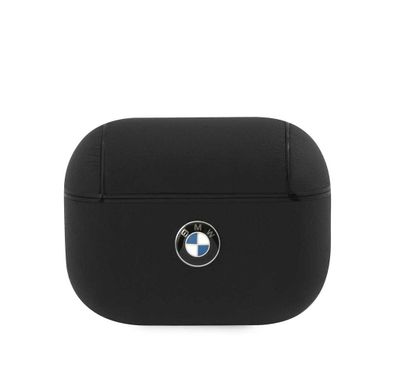 CG Mobile BMW Signature Collection PC Leather Case with Metal Logo Compatible for AirPods Pro, Shock & Scratch Resistant, Dust Proof, Easy to Install & Drop Absorption Cover
