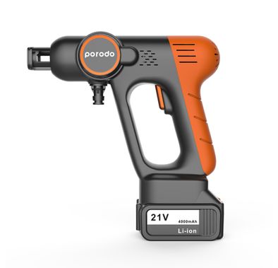 ماكينة غسيل السيارات المحمولة من بورودو - برتقالي/أسود 