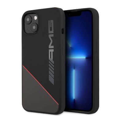 CG MOBILE AMG Liquid Silicone Two Tones Line Compatible for iPhone 13 Pro Max (6.7") Easy Access to All Ports, Shock-Absorption, Anti-Scratch, & Drop Protection Back Cover Suitable with Wireless Charging Officially Licensed