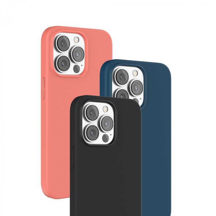 Green Lion Lusso MagSafe 360 Silicone Case for iPhone 13 Pro ( 6.1 " ), Anti-Scratch, Sweat & Waterproof, Shock-Absorption & Drop Protection - أحمر - آيفون 13 برو