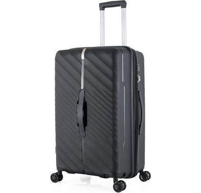 حقيبة أمتعة HT، حافظة صلبة مصنوعة من مادة البولي بروبيلين (PP) - متوسطة/سوداء