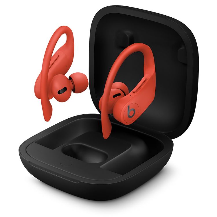 Beats Powerbeats Pro MXYA2-RD Wireless In-ear Headphones Adjustable, secure-fit Ear hooks, Auto play/pause, Lightweight - Lava Red