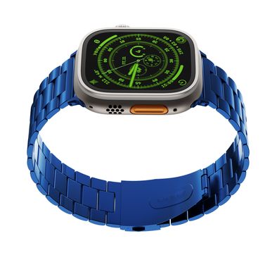 Levelo Monet Metal Watch Strap For Apple Watch - Blue